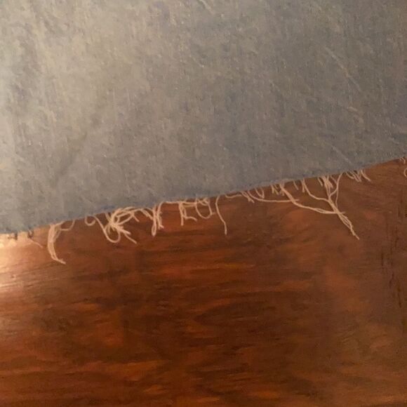 Madewell Rigid Denim A-Line Distressed Raw Hem Denim Skirt Contemporary Boho - Picture 7 of 15